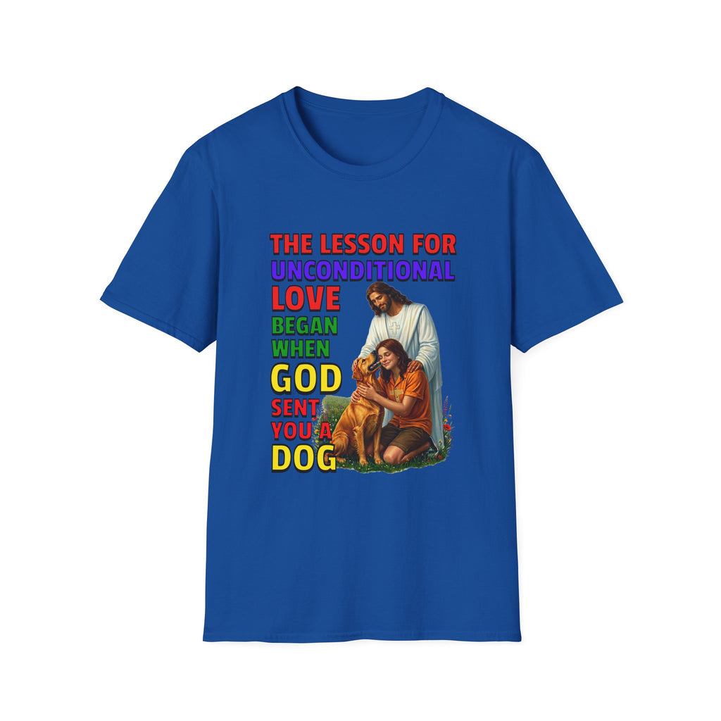 God Sent You A Dog - Young Woman - 1A. Inspirational - Dog Lovers T-shirt