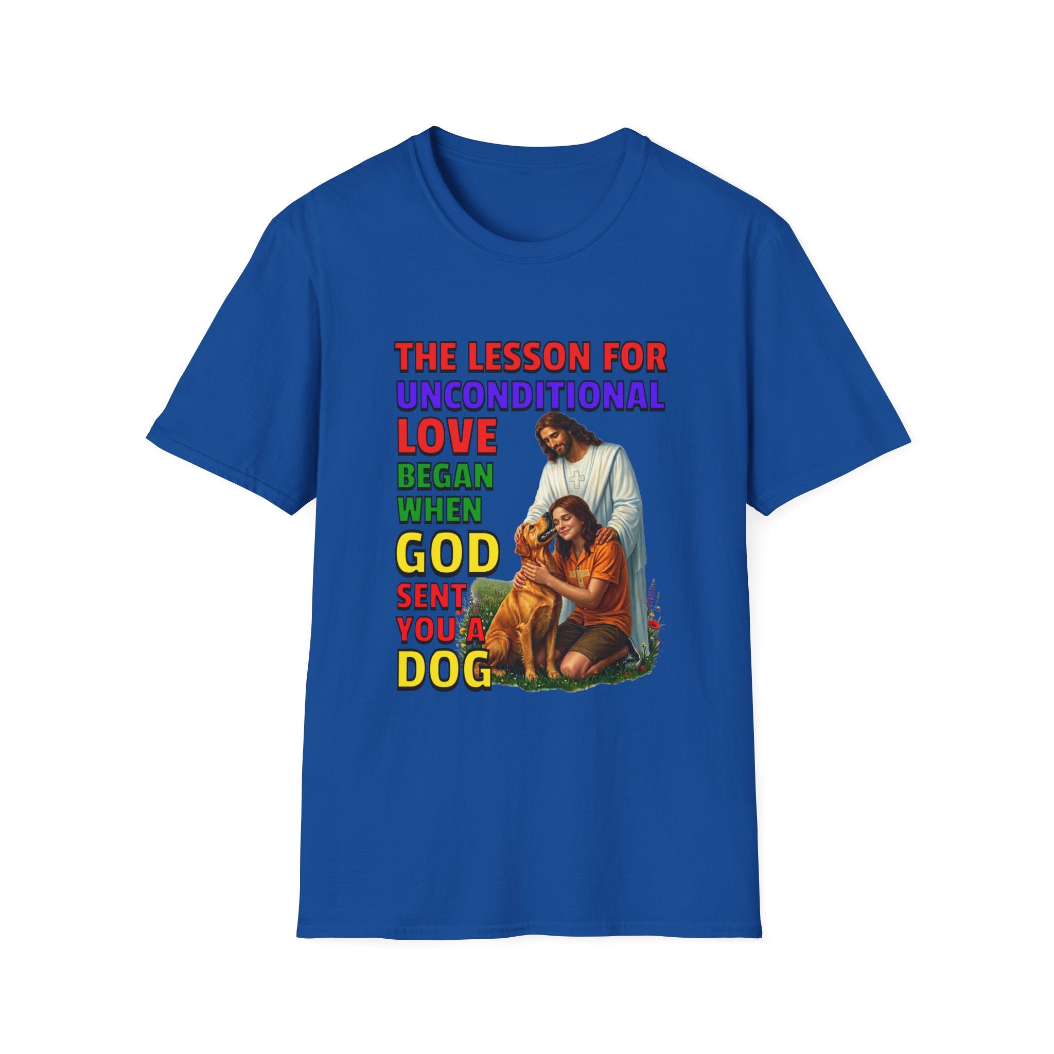 God Sent You A Dog - Young Woman - 1A. Inspirational - Dog Lovers T-shirt