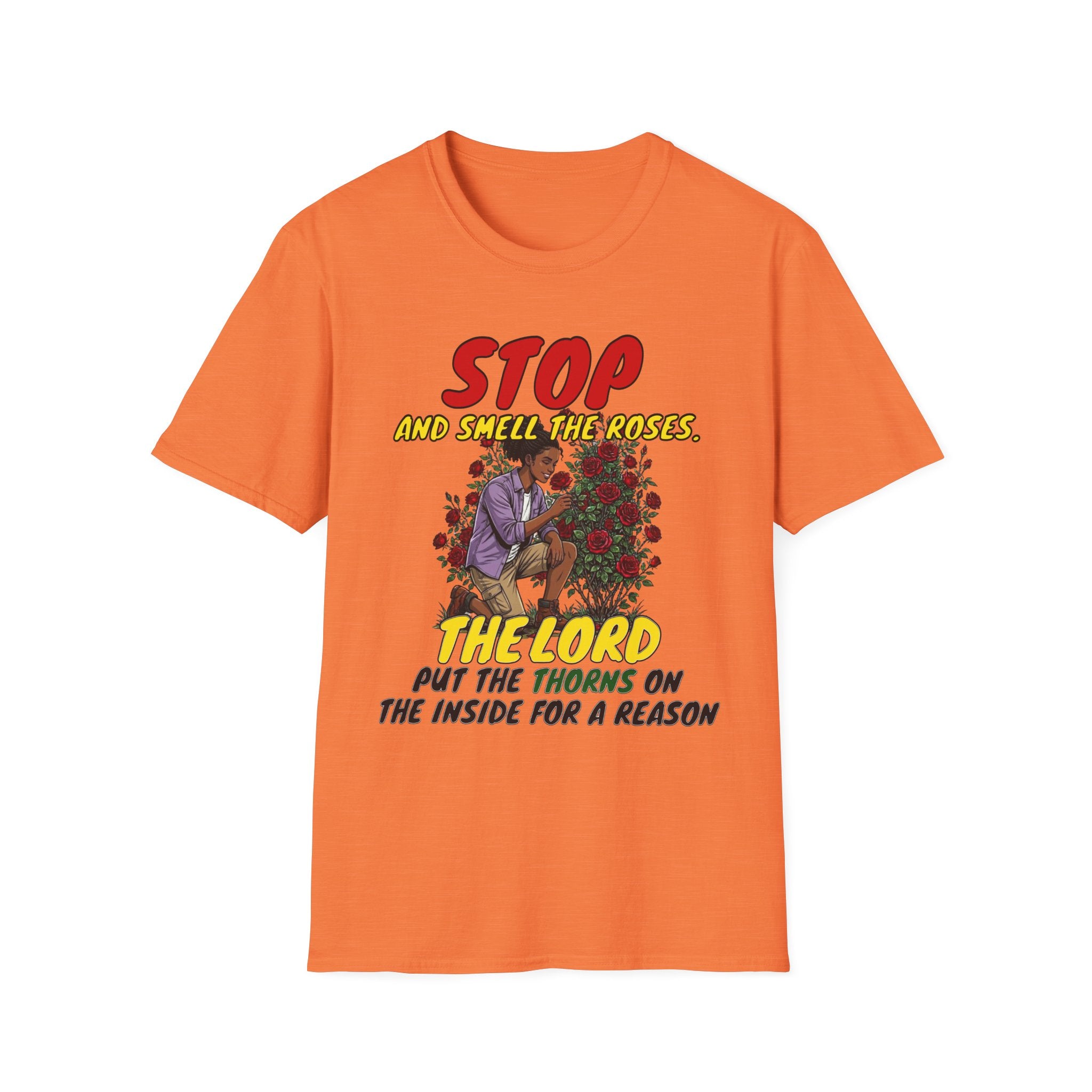 "Stop and Smell the Roses" - Faith Based Christian Inspirational Tee - Girls / Women 4A
