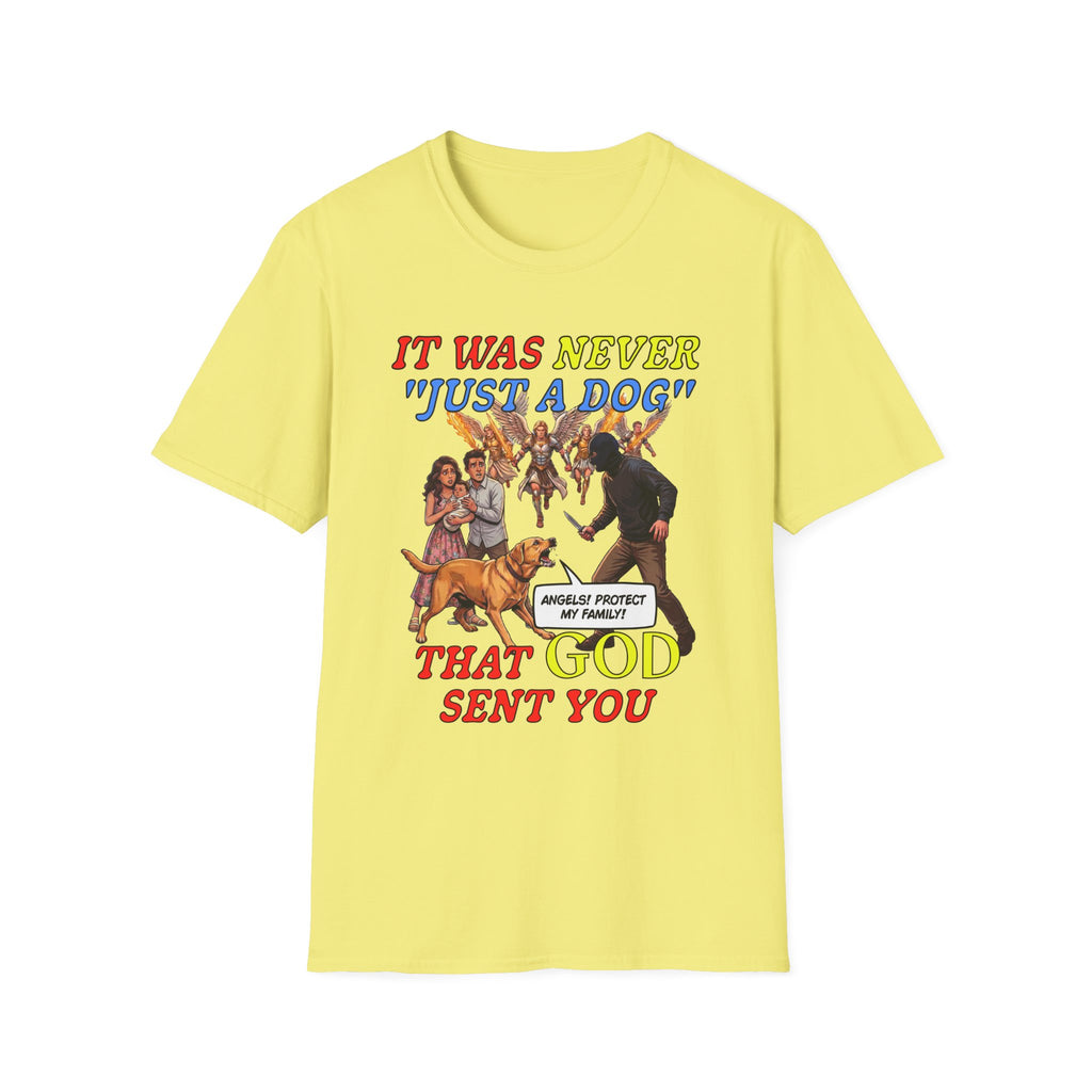 Dog Lovers "It Was Never Just A Dog" Faith Based Dog Lovers T-Shirt.