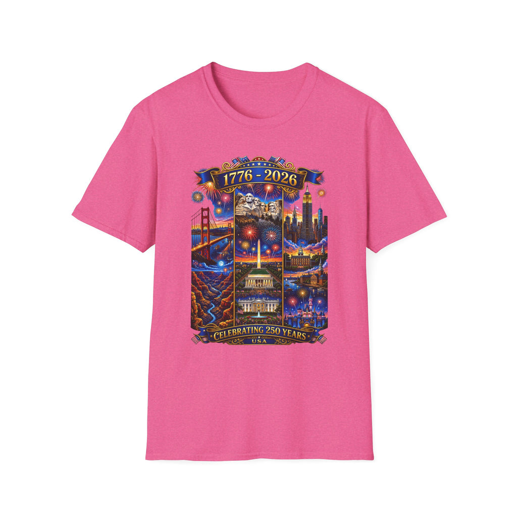 1776–2026 Celebrating 250 Years Patriotic USA Anniversary T-Shirt V2