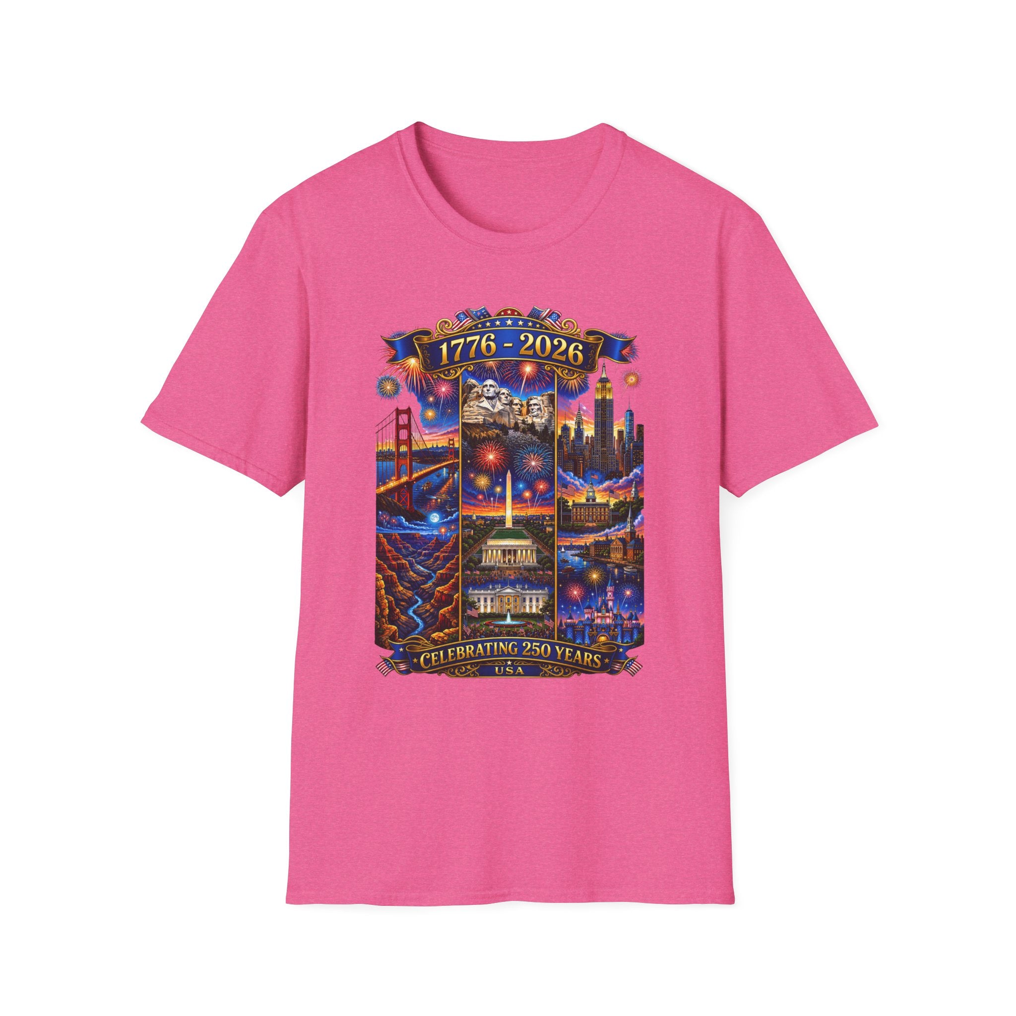 1776–2026 Celebrating 250 Years Patriotic USA Anniversary T-Shirt V2