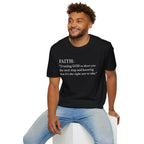 Faith Definition T-Shirt — "Trusting GOD to show you the next step" Christian Tee