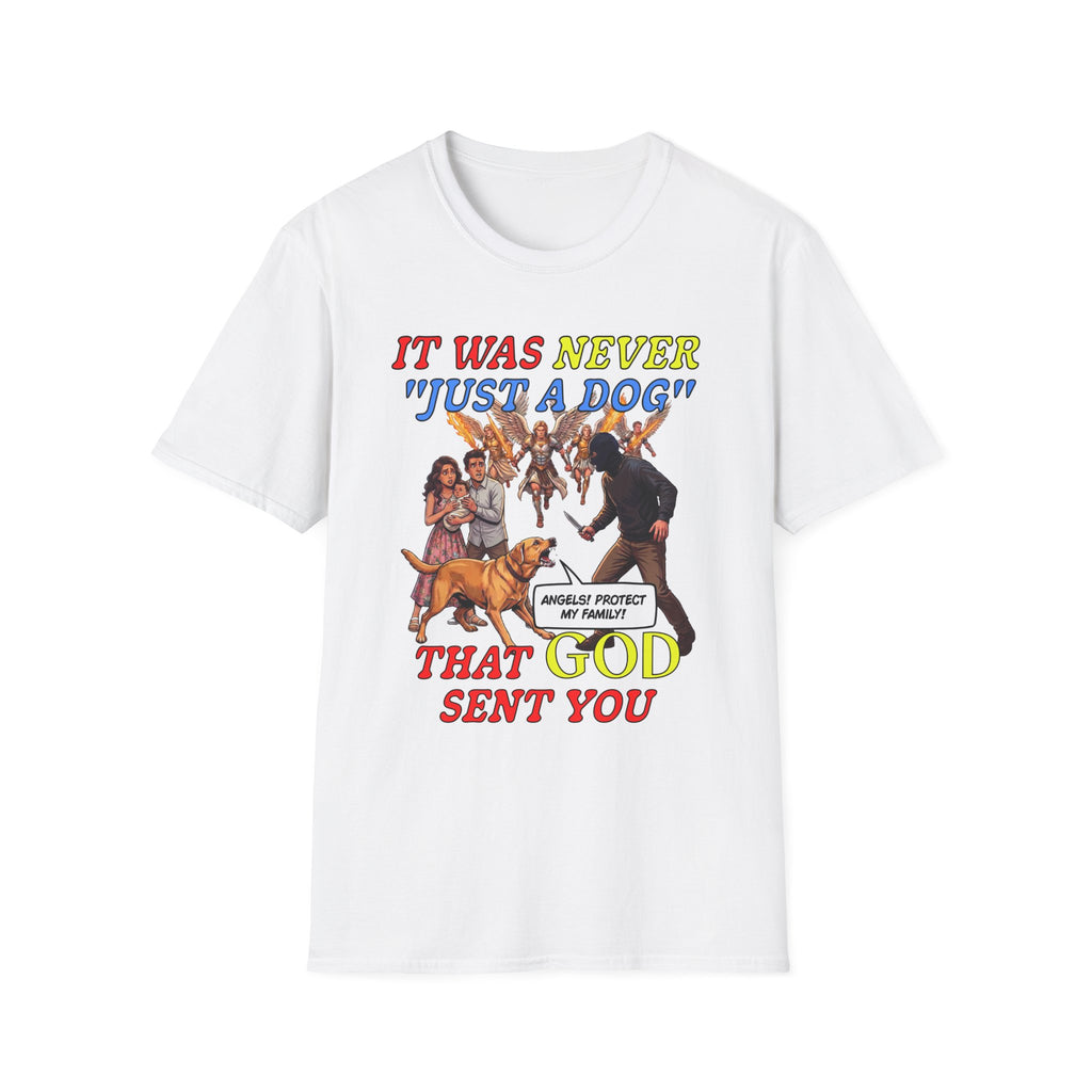 Dog Lovers "It Was Never Just A Dog" Faith Based Dog Lovers T-Shirt.
