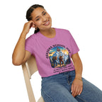 Geezers School Hike Vintage Mountain Graphic ("10 Miles One Way…Barefoot, In A Foot Of Snow") - T-Shirt