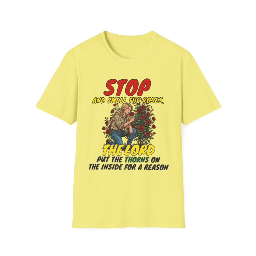 "Stop and Smell the Roses" - Faith Based Christian Inspirational Tee - Girls / Women 1A