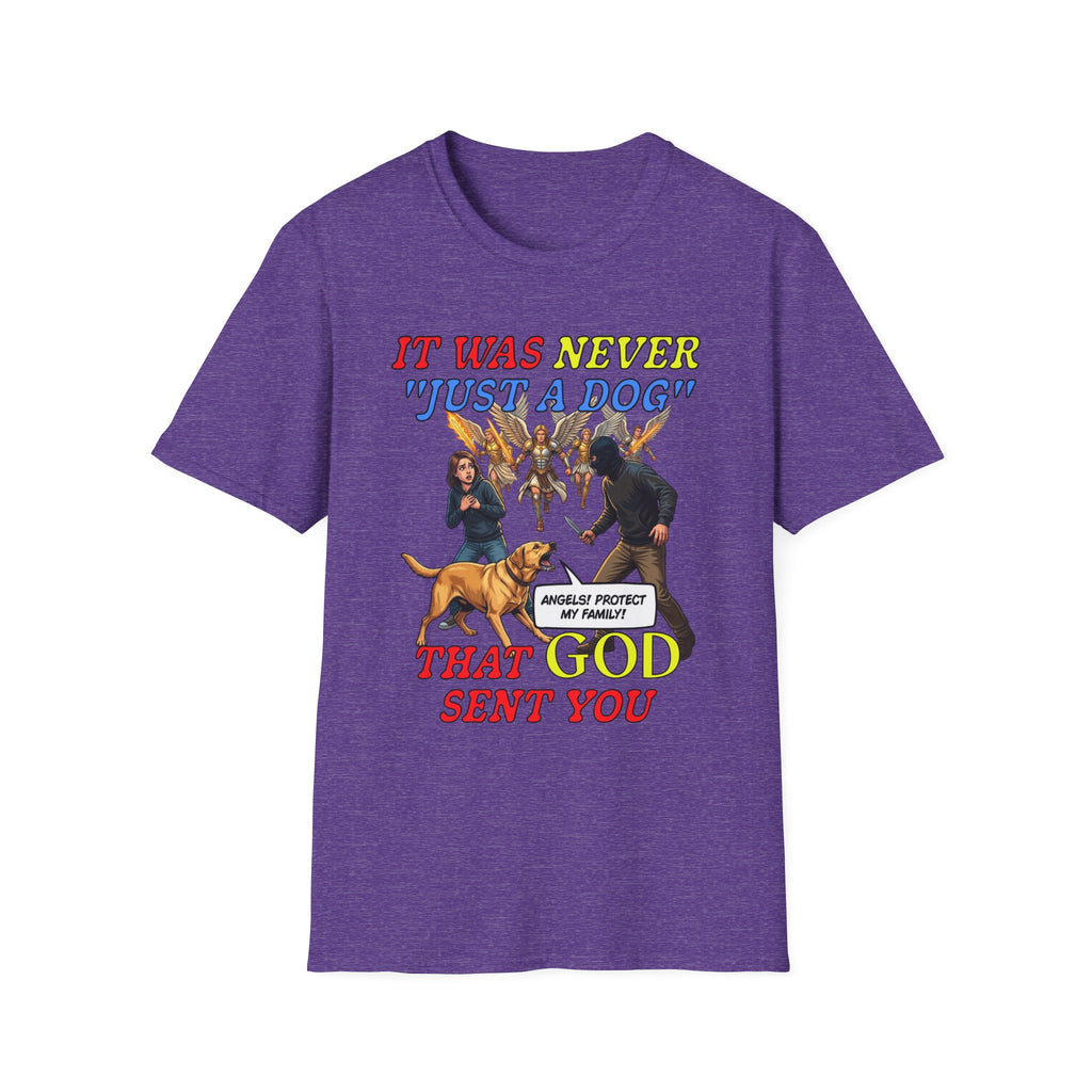 Dog Lovers "It Was Never Just A Dog" Faith Based Dog Lovers T-Shirt.