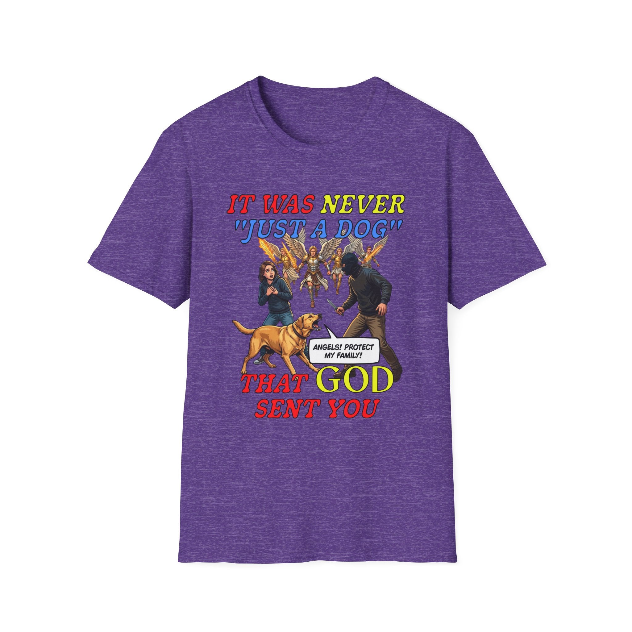 Dog Lovers "It Was Never Just A Dog" Faith Based Dog Lovers T-Shirt.