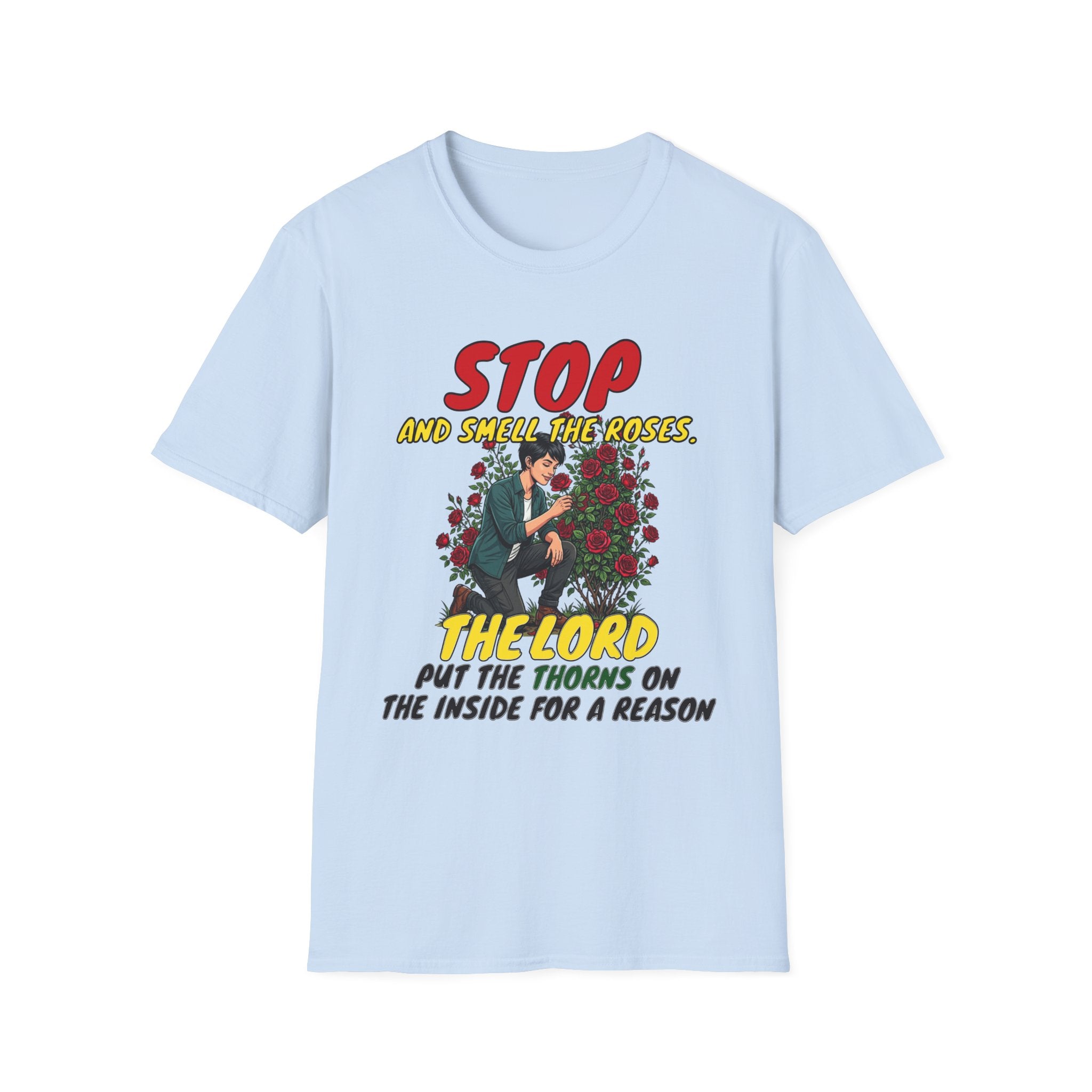 "Stop and Smell the Roses" - Faith Based Christian Inspirational Tee - Girls / Women 3A
