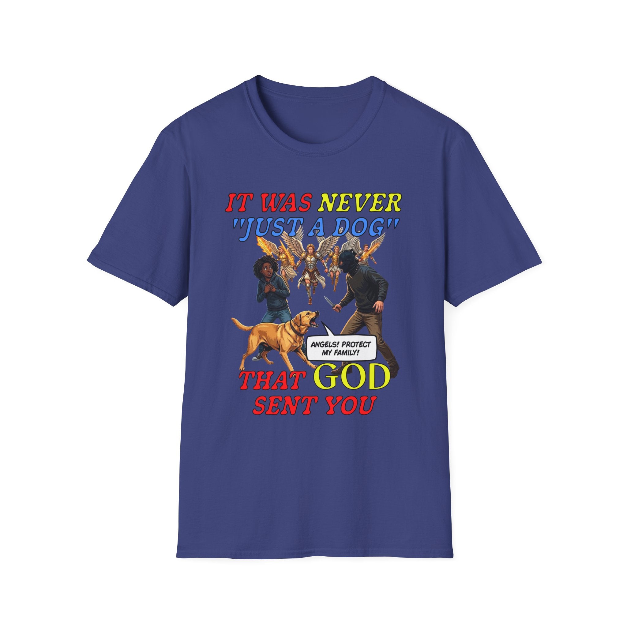 Dog Lovers "It Was Never Just A Dog" Faith Based Dog Lovers T-Shirt.