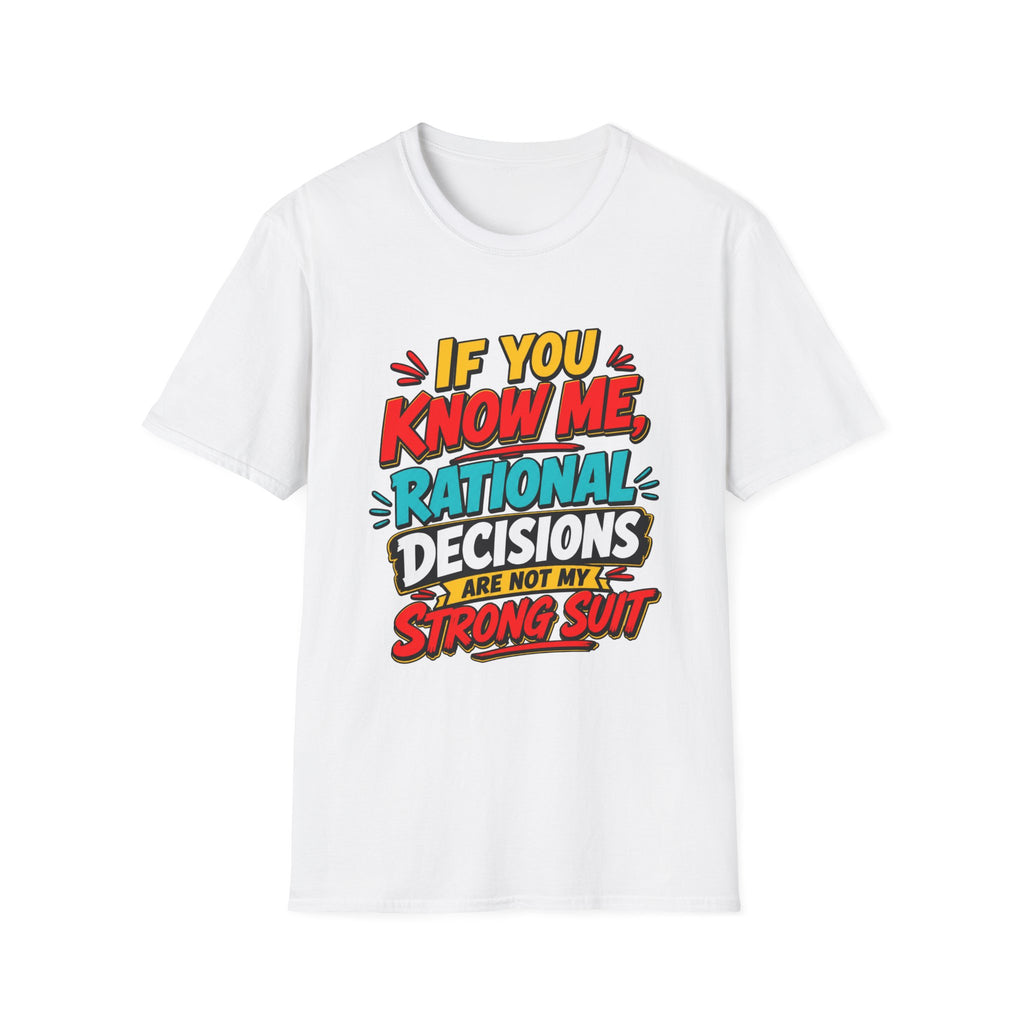 "If You Know Me, Rational": Funny Comic-Style Graphic Tee Shirt V2