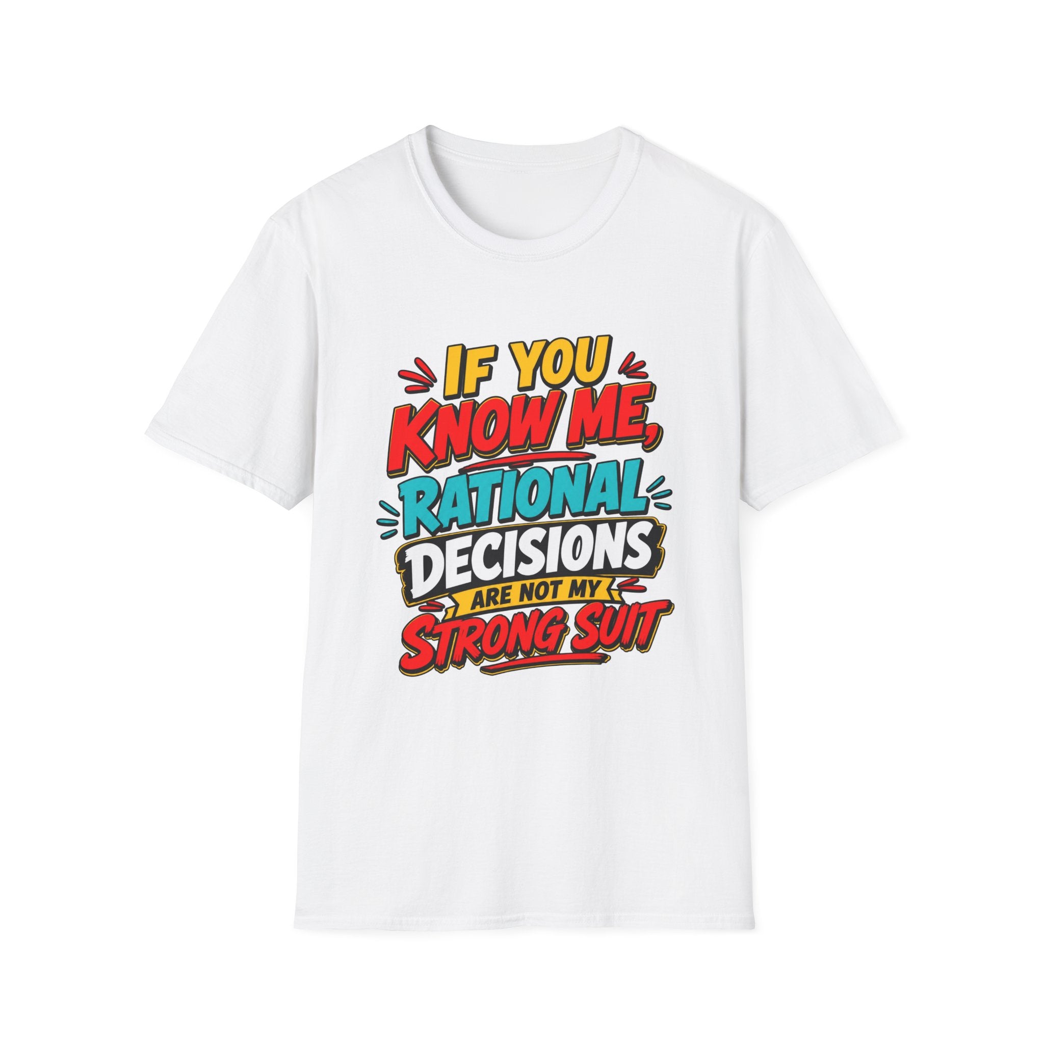 "If You Know Me, Rational": Funny Comic-Style Graphic Tee Shirt V2