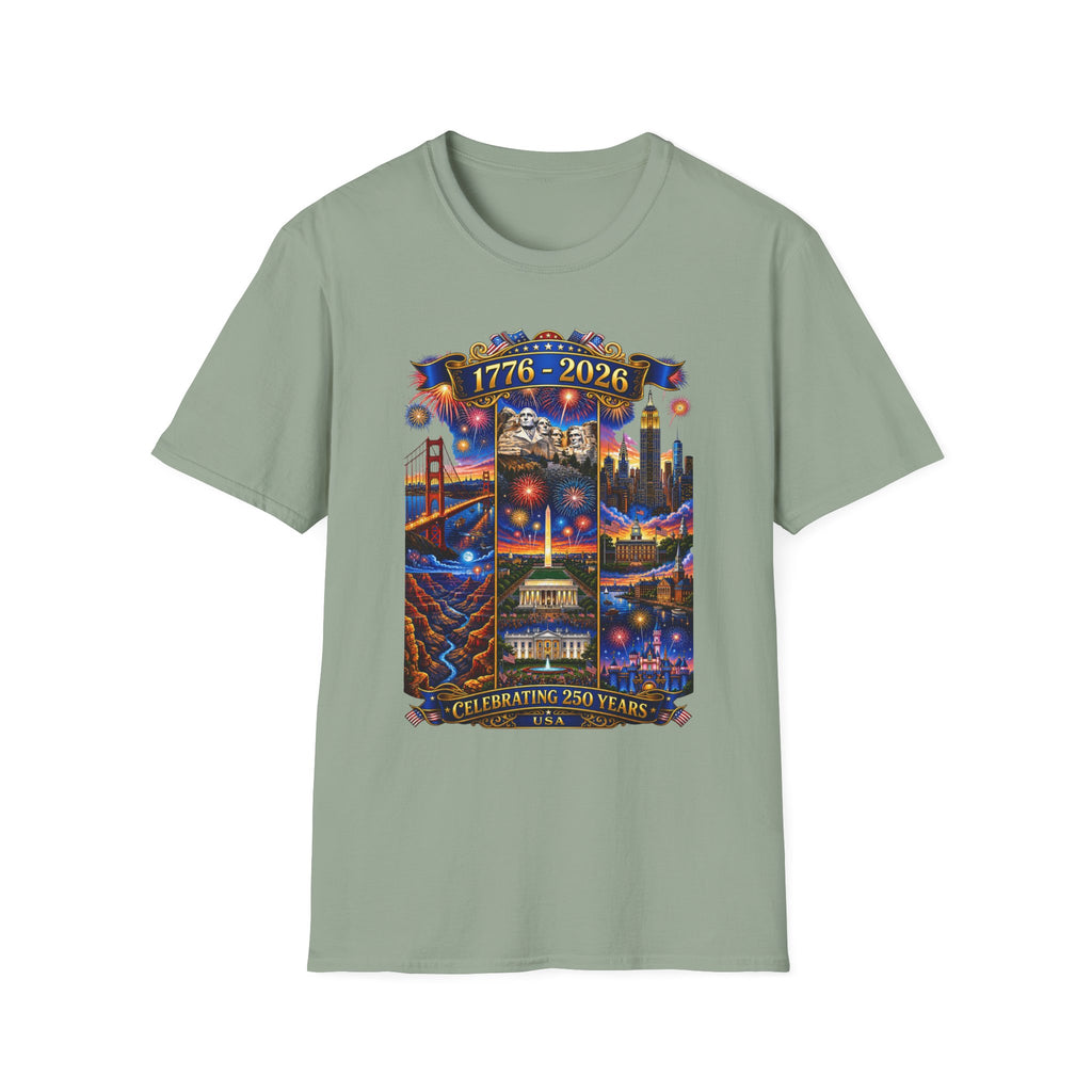 250th Anniversary Independence Day - 1776-2026 Patriotic America T-Shirt — Tee V1