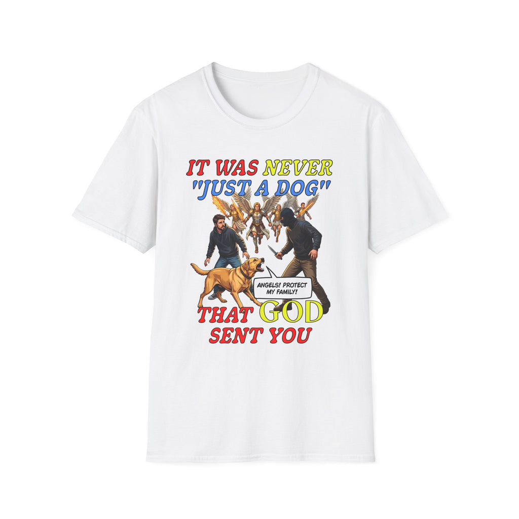 Dog Lovers "It Was Never Just A Dog" Faith Based Dog Lovers T-Shirt.