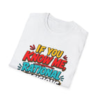 "If You Know Me, Rational": Funny Comic-Style Graphic Tee Shirt V2