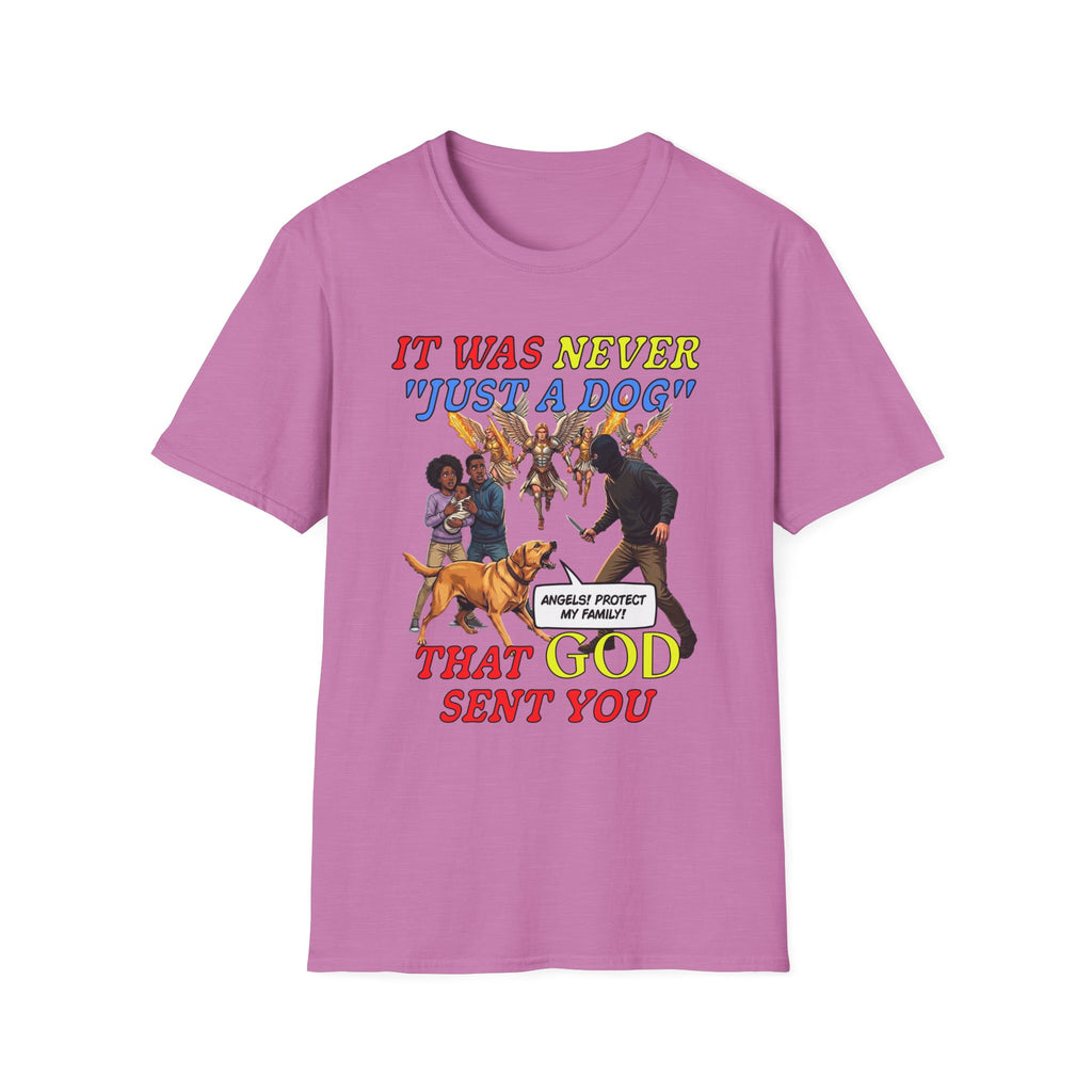 Dog Lovers "It Was Never Just A Dog" Faith Based Dog Lovers T-Shirt.
