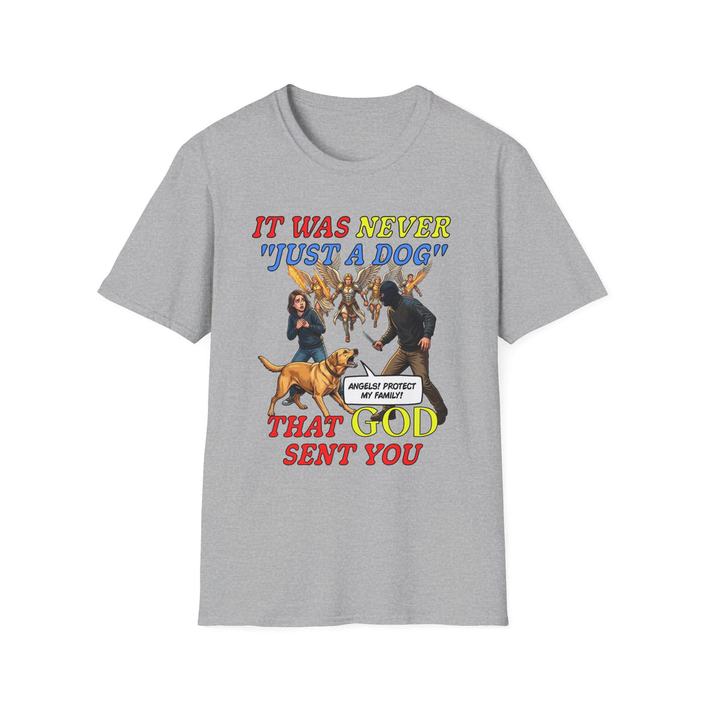 Dog Lovers "It Was Never Just A Dog" Faith Based Dog Lovers T-Shirt.