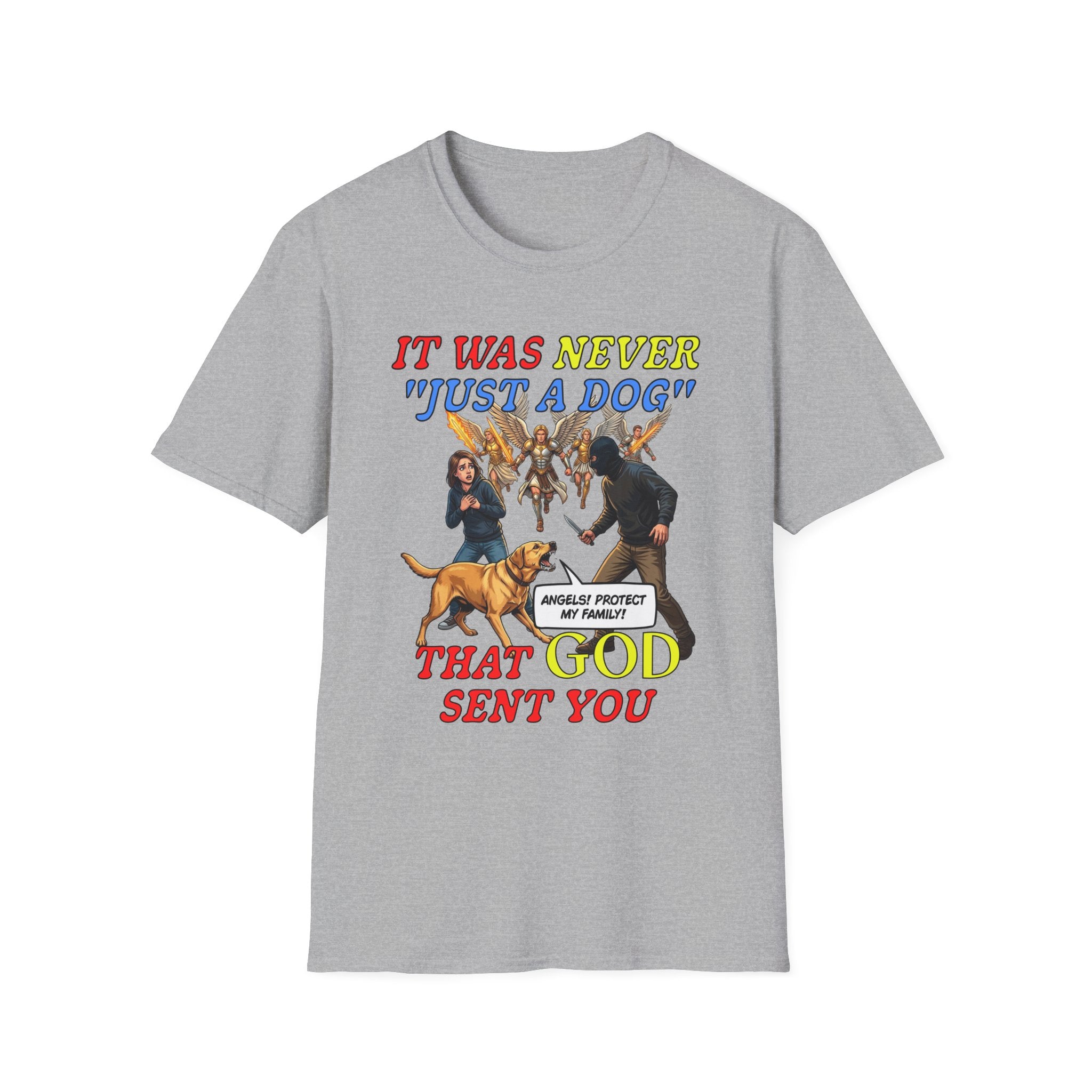 Dog Lovers "It Was Never Just A Dog" Faith Based Dog Lovers T-Shirt.