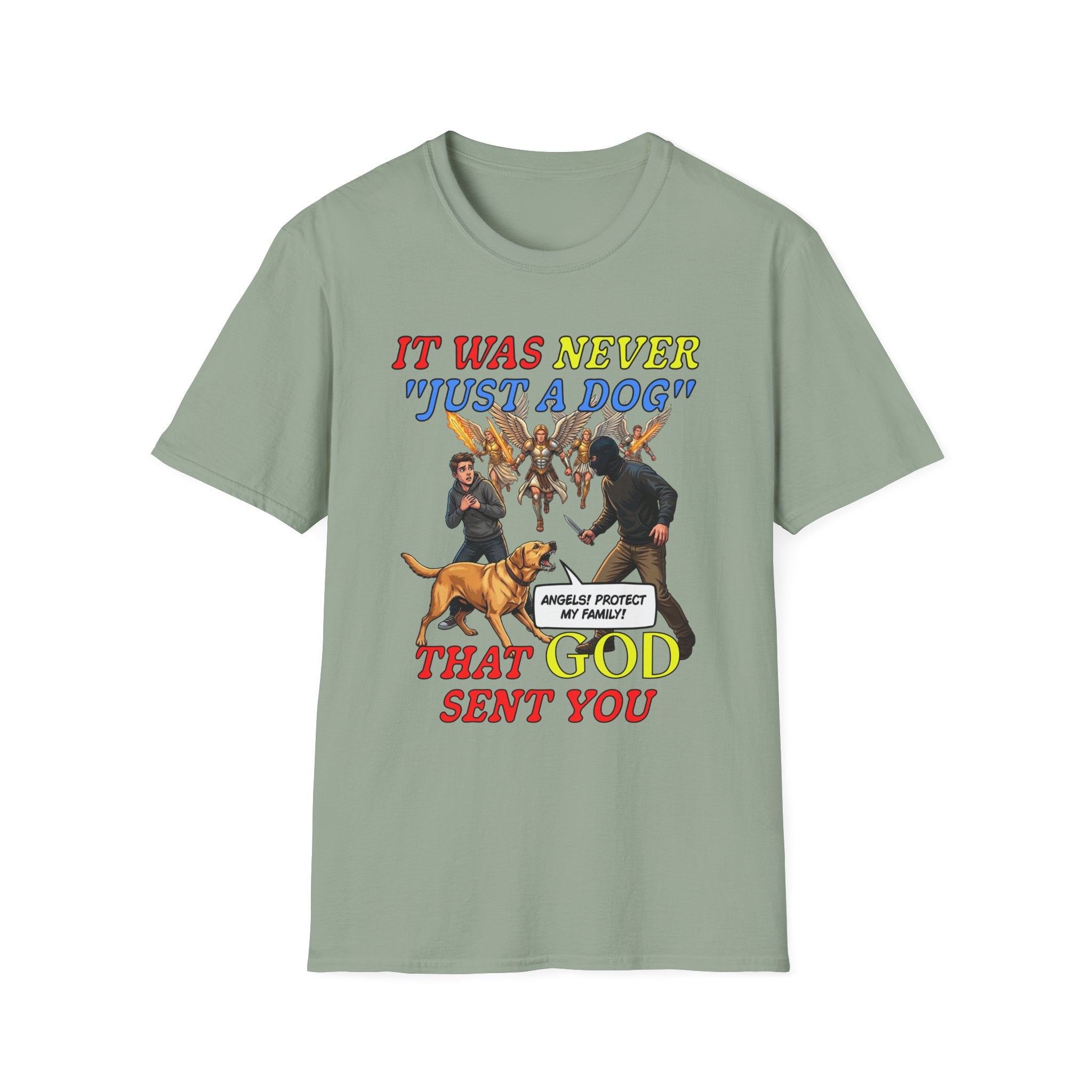 Dog Lovers "It Was Never Just A Dog" Faith Based Dog Lovers T-Shirt.