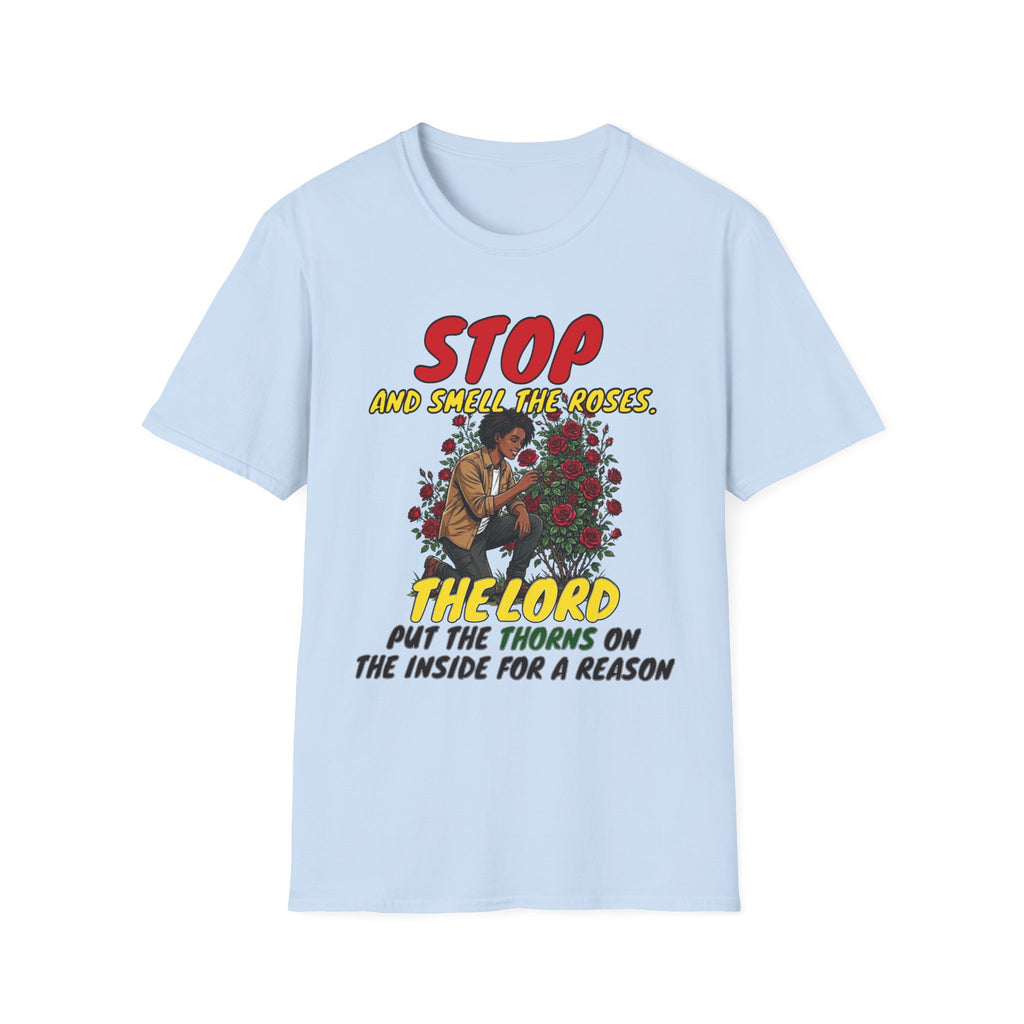 "Stop and Smell the Roses" - Faith Based Christian Inspirational Tee - Girls / Women 5A