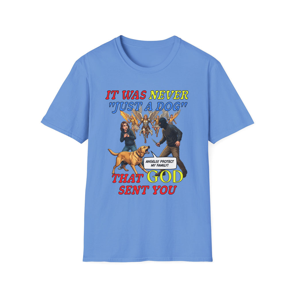 Dog Lovers "It Was Never Just A Dog" Faith Based Dog Lovers T-Shirt.