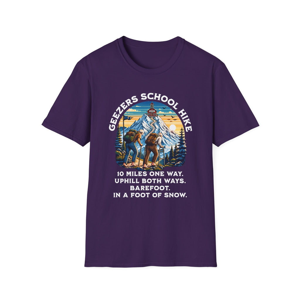 'Geezers School Hike' Mountain Vintage Graphic Tee