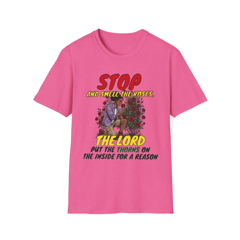 "Stop and Smell the Roses" - Faith Based Christian Inspirational Tee - Girls / Women 4A