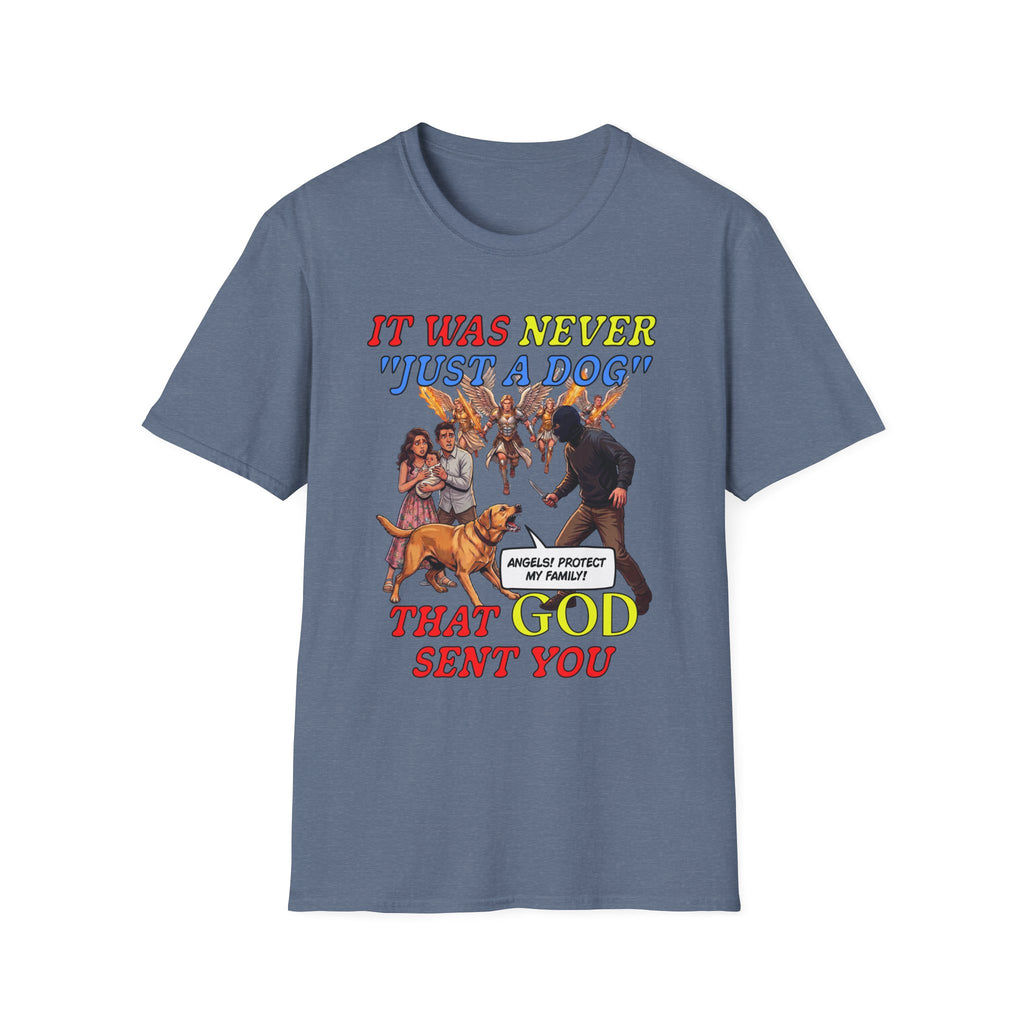 Dog Lovers "It Was Never Just A Dog" Faith Based Dog Lovers T-Shirt.