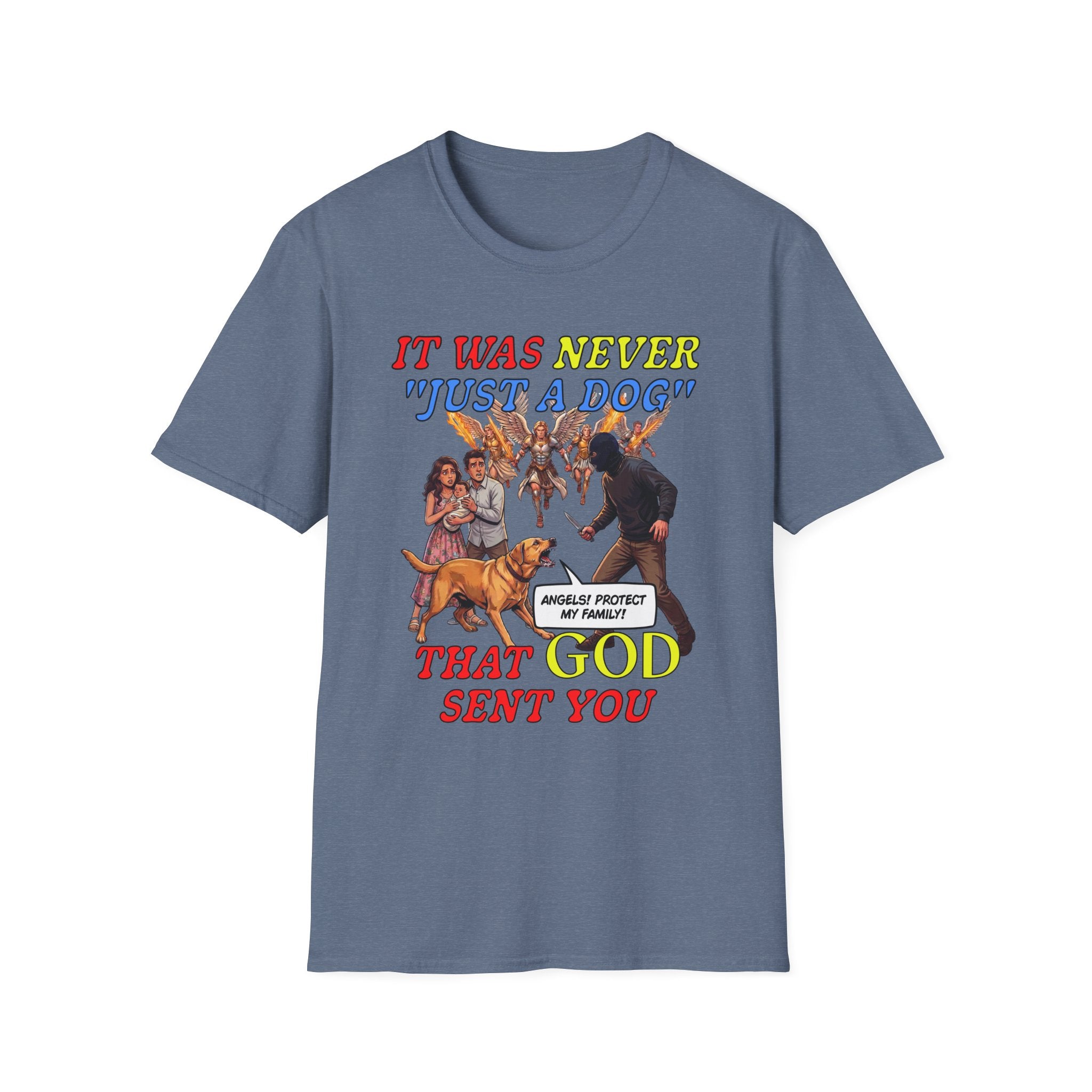 Dog Lovers "It Was Never Just A Dog" Faith Based Dog Lovers T-Shirt.