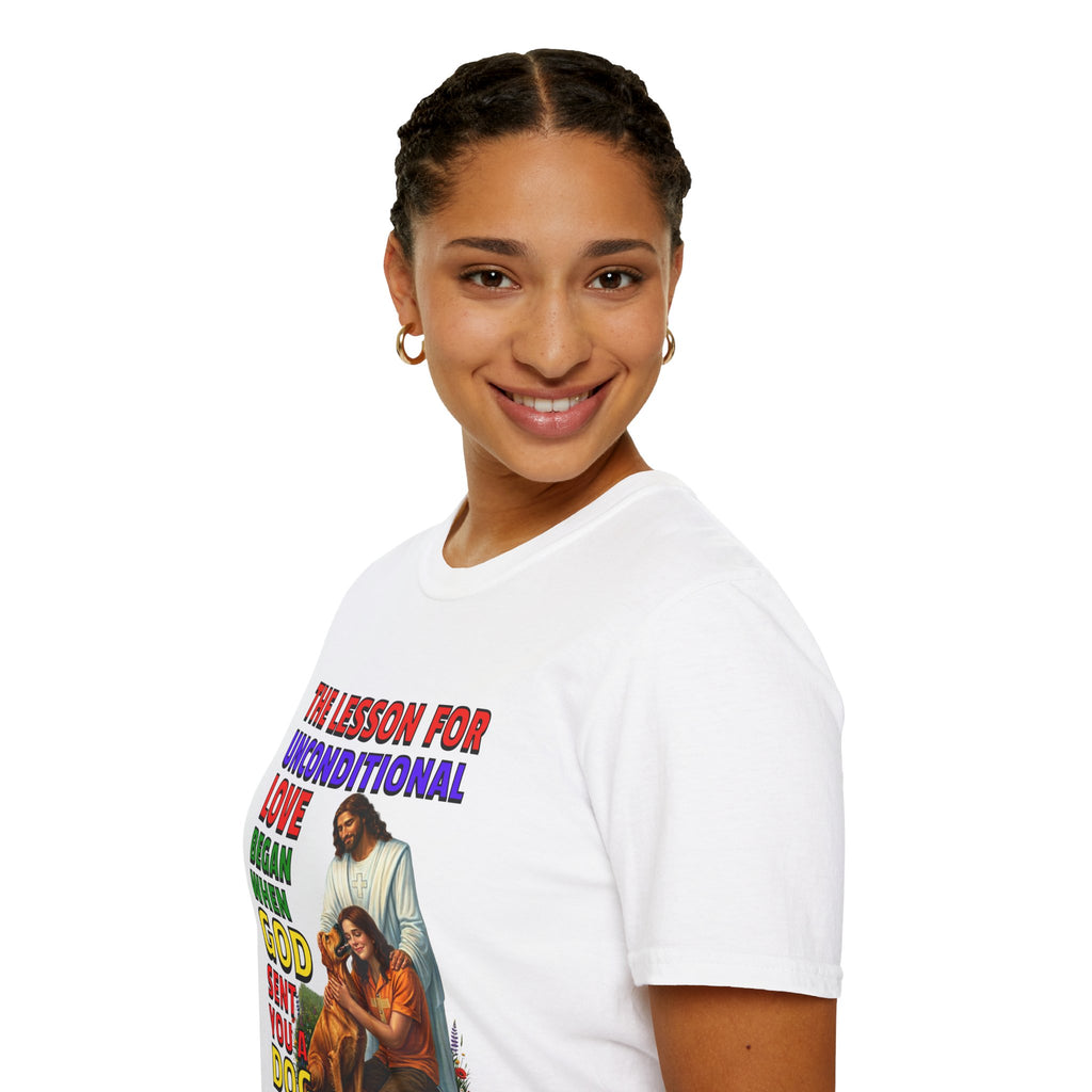 God Sent You A Dog - Young Woman - 1A. Inspirational - Dog Lovers T-shirt