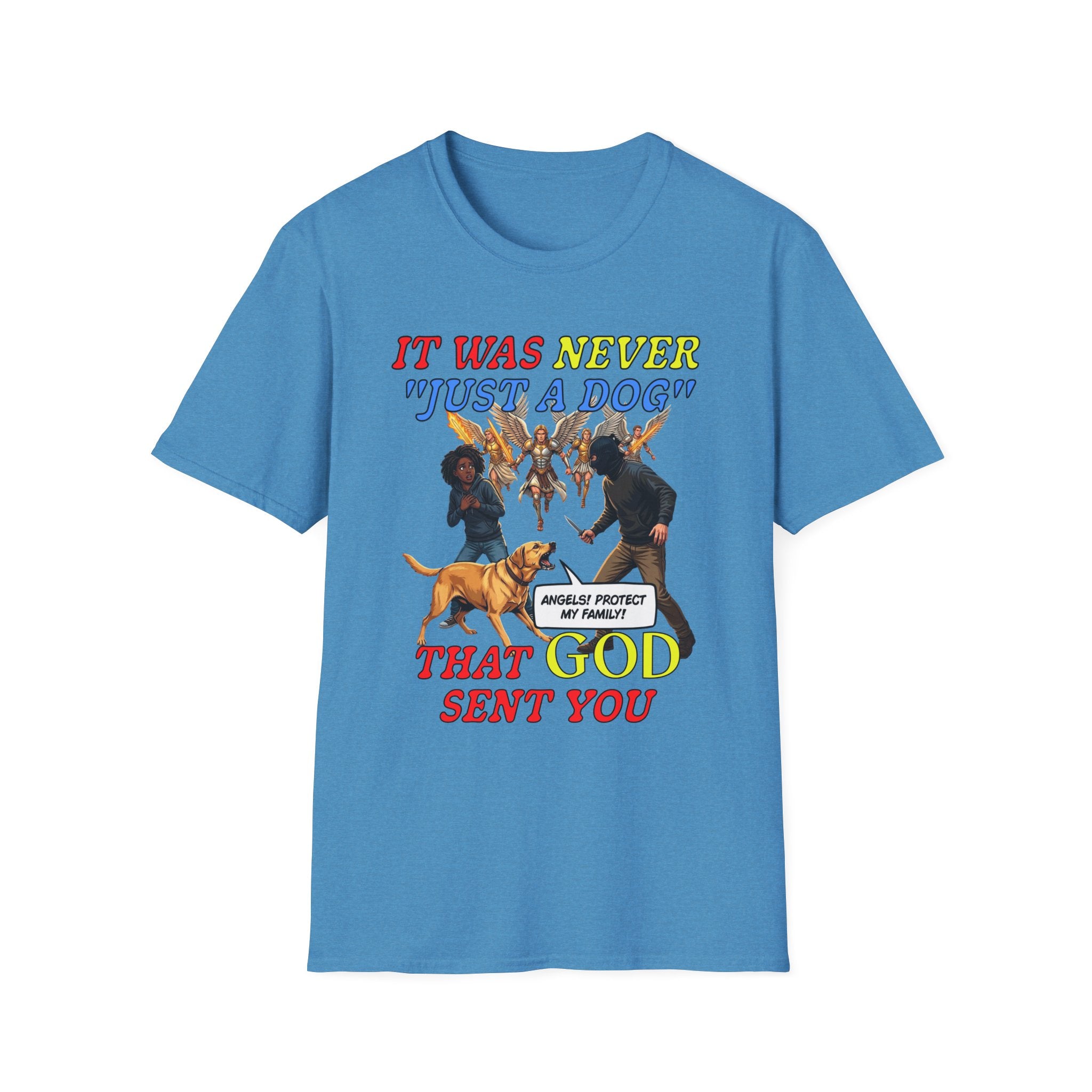 Dog Lovers "It Was Never Just A Dog" Faith Based Dog Lovers T-Shirt.