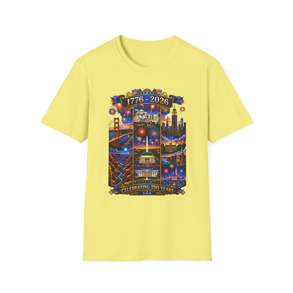 250th Anniversary Independence Day - 1776-2026 Patriotic America T-Shirt — Tee V1