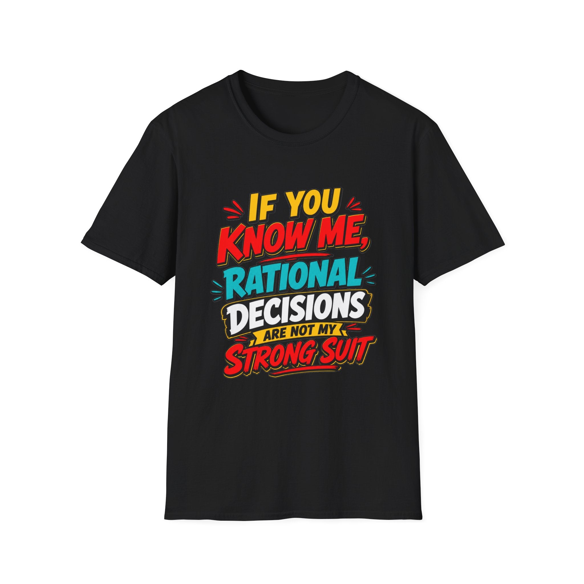 "If You Know Me, Rational": Funny Comic-Style Graphic Tee Shirt V2
