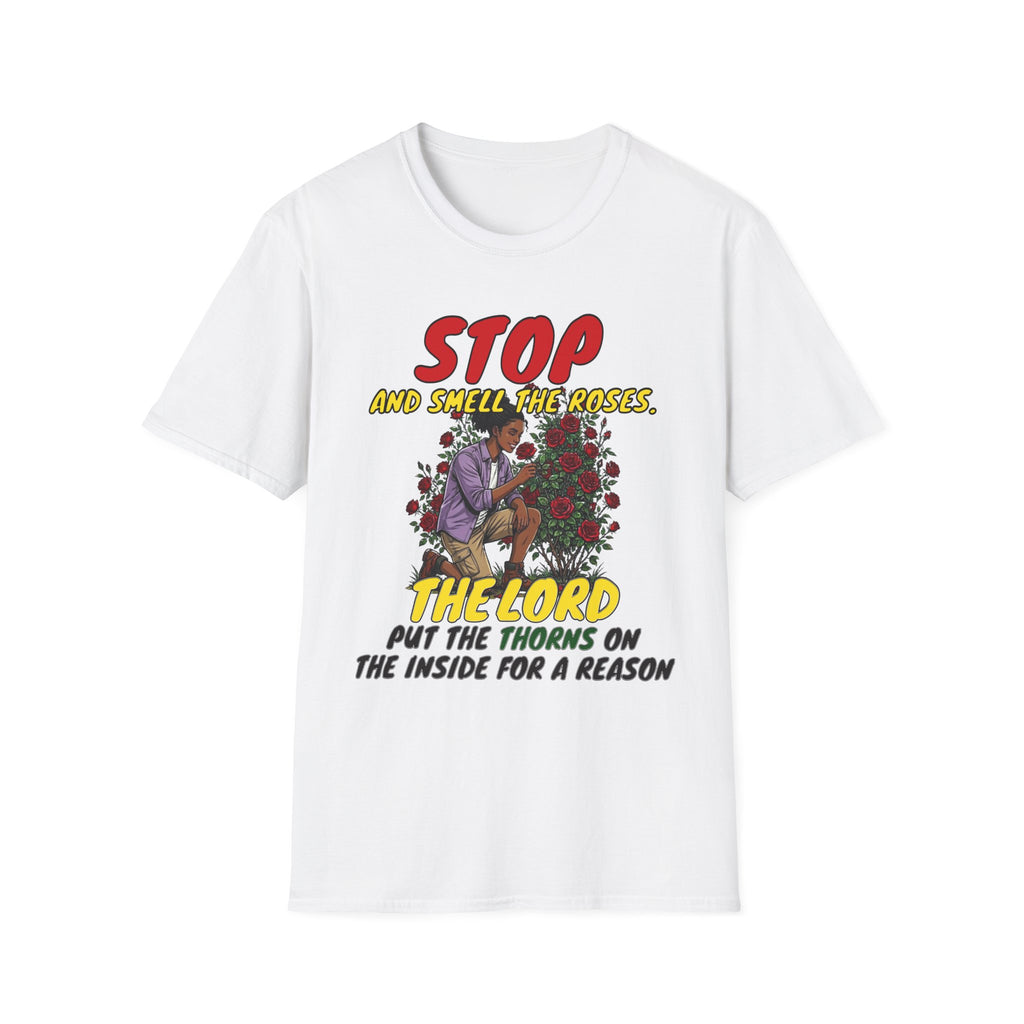"Stop and Smell the Roses" - Faith Based Christian Inspirational Tee - Girls / Women 4A