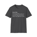 Faith Definition T-Shirt — "Trusting GOD to show you the next step" Christian Tee