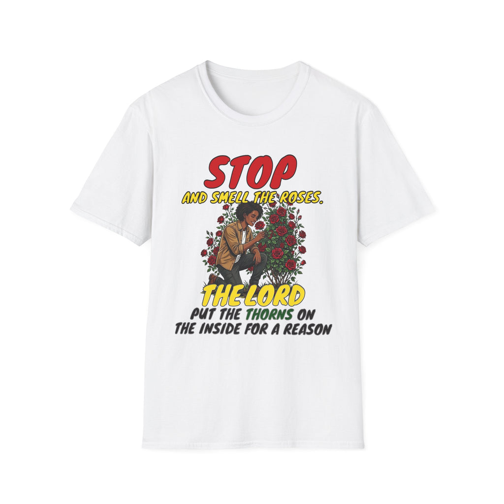 "Stop and Smell the Roses" - Faith Based Christian Inspirational Tee - Girls / Women 5A