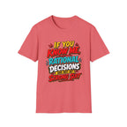 "If You Know Me, Rational": Funny Comic-Style Graphic Tee Shirt V2