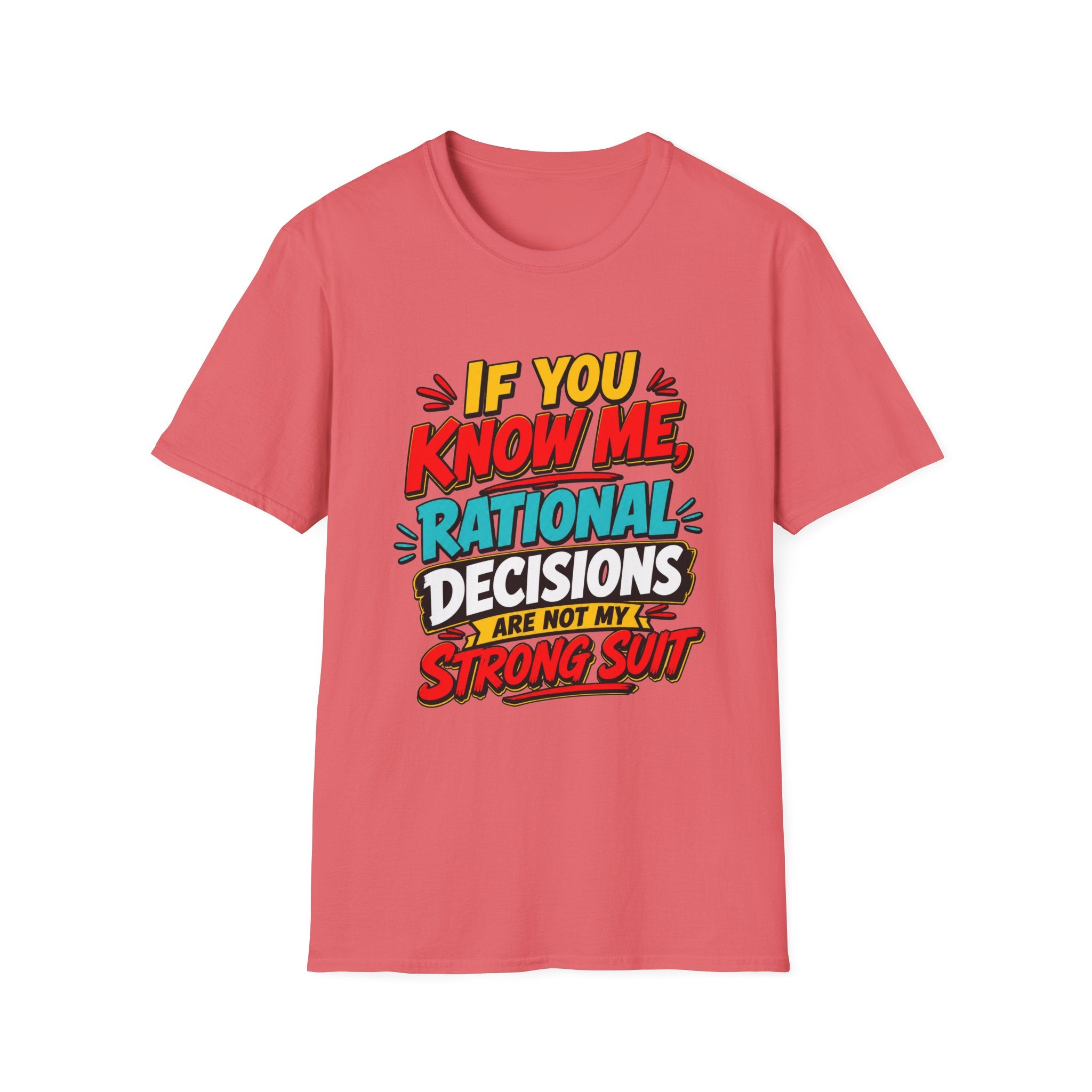 "If You Know Me, Rational": Funny Comic-Style Graphic Tee Shirt V2