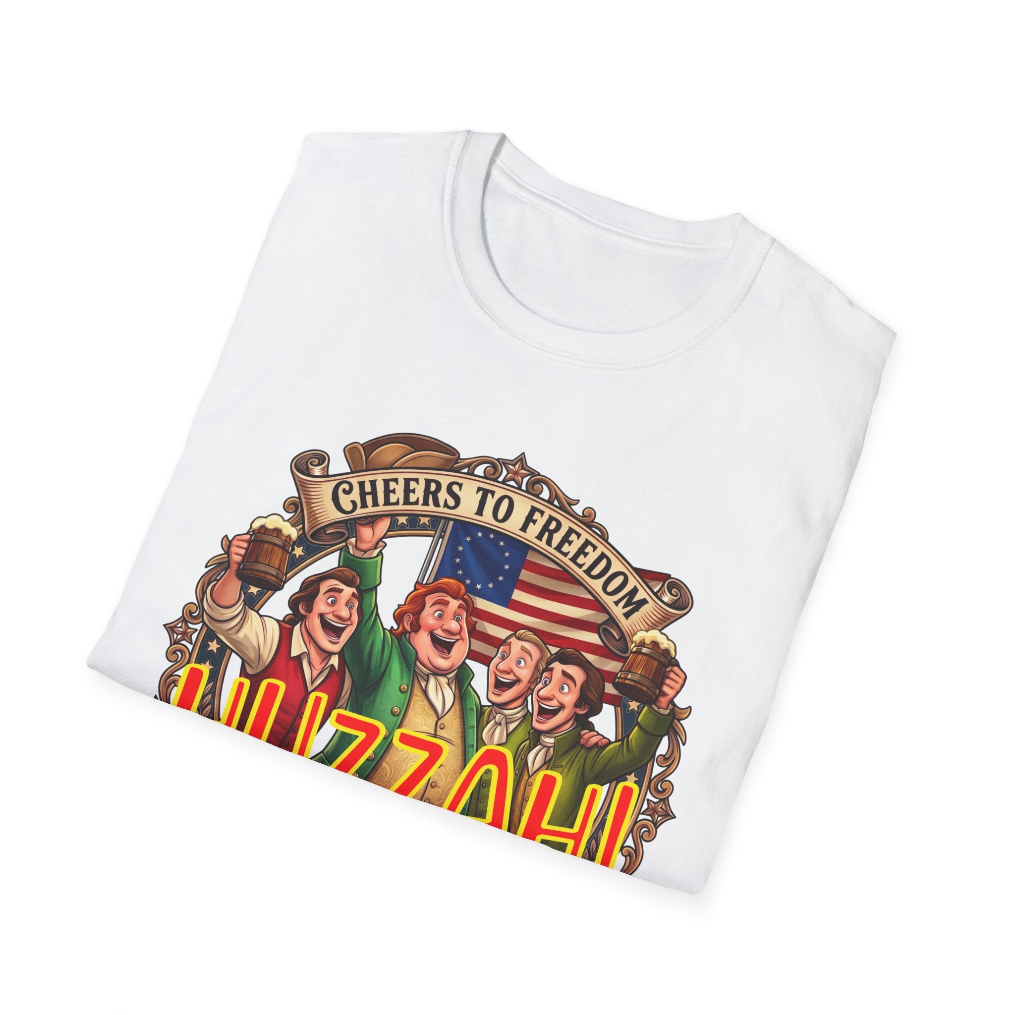Huzzah! Cheers to Freedom Patriotic / Brews & Bros & Fun T-Shirt!
