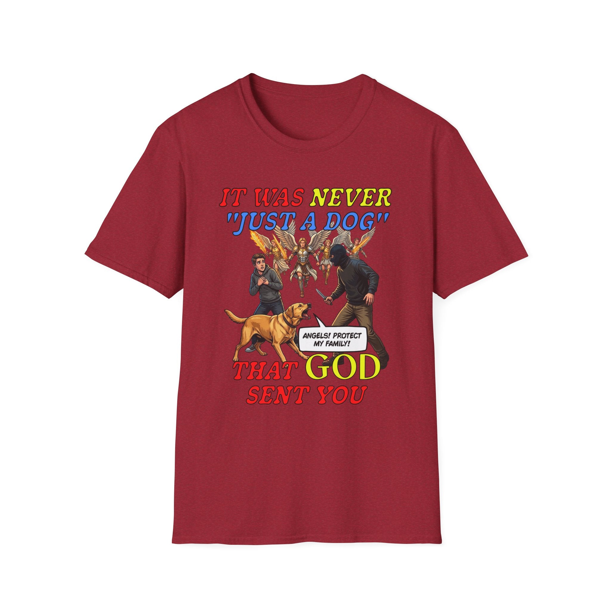 Dog Lovers "It Was Never Just A Dog" Faith Based Dog Lovers T-Shirt.