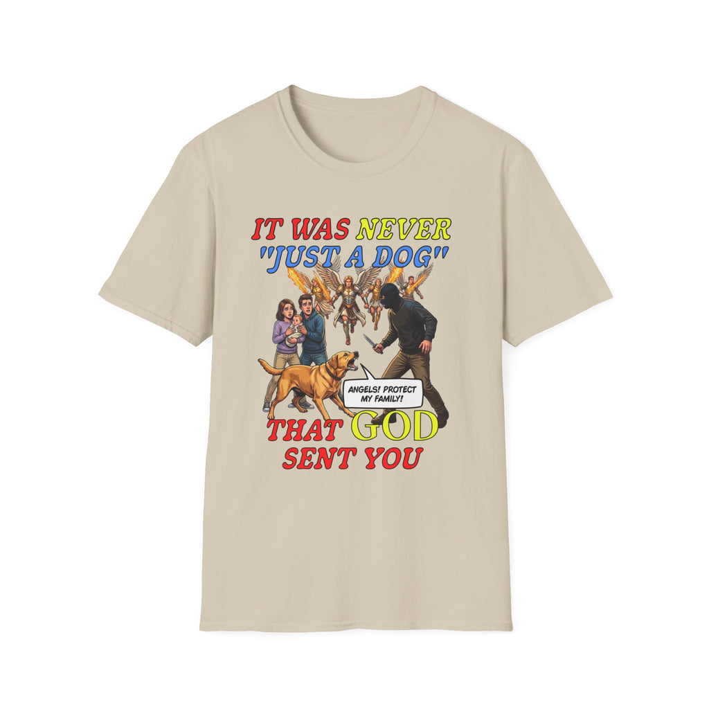 Dog Lovers "It Was Never Just A Dog" Faith Based Dog Lovers T-Shirt.
