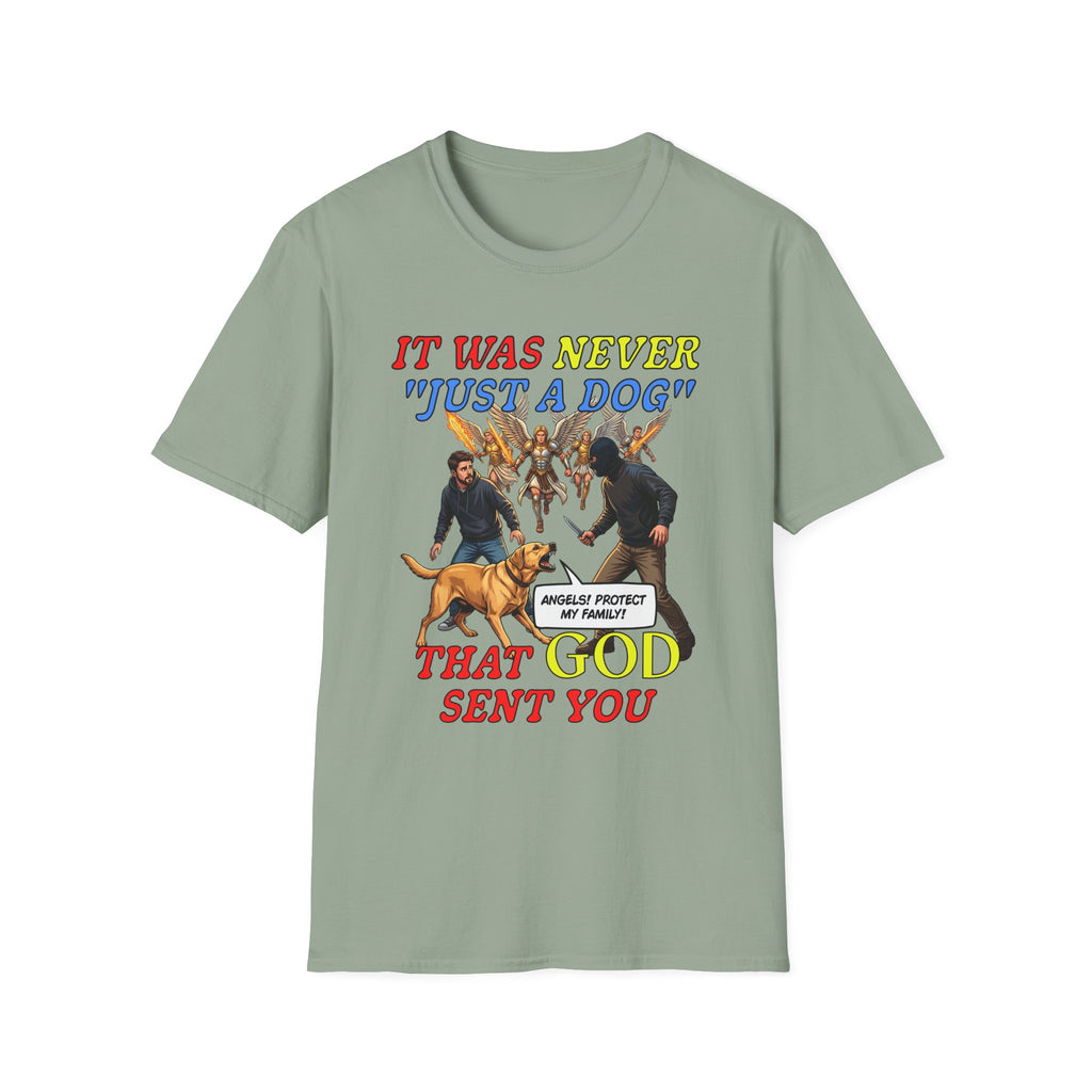Dog Lovers "It Was Never Just A Dog" Faith Based Dog Lovers T-Shirt.