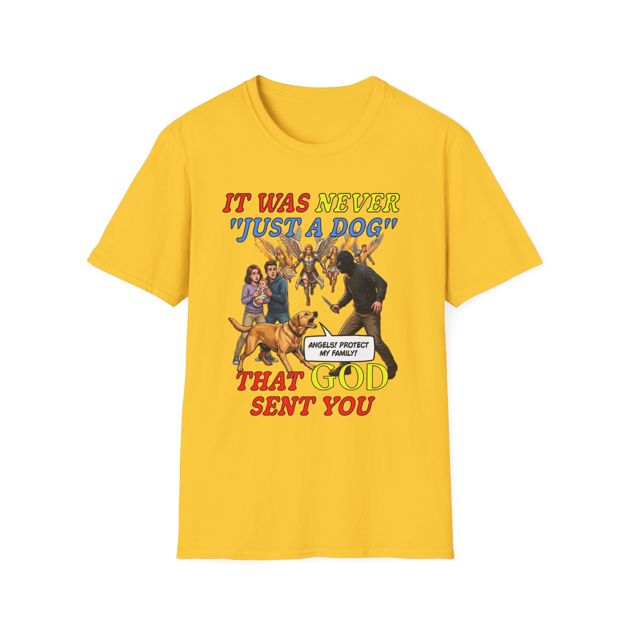 Dog Lovers "It Was Never Just A Dog" Faith Based Dog Lovers T-Shirt.