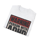 "WARNING! Person With ADHD" Funny and Clever T