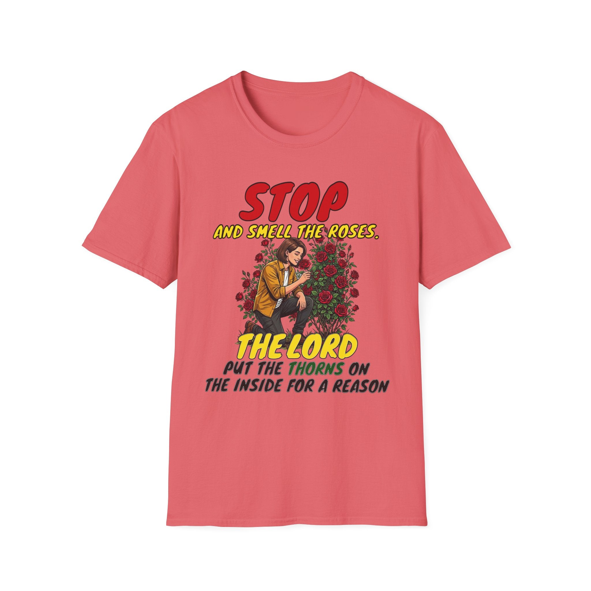 "Stop and Smell the Roses" - Faith Based Christian Inspirational Tee - Girls / Women 2A