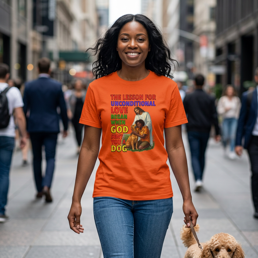 God Sent You A Dog - Young Woman - 1B. Inspirational - Dog Lovers T-shirt