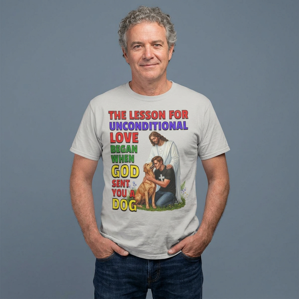God Sent You A Dog - Boys / Men - 1A. Inspirational - Dog Lovers T-shirt