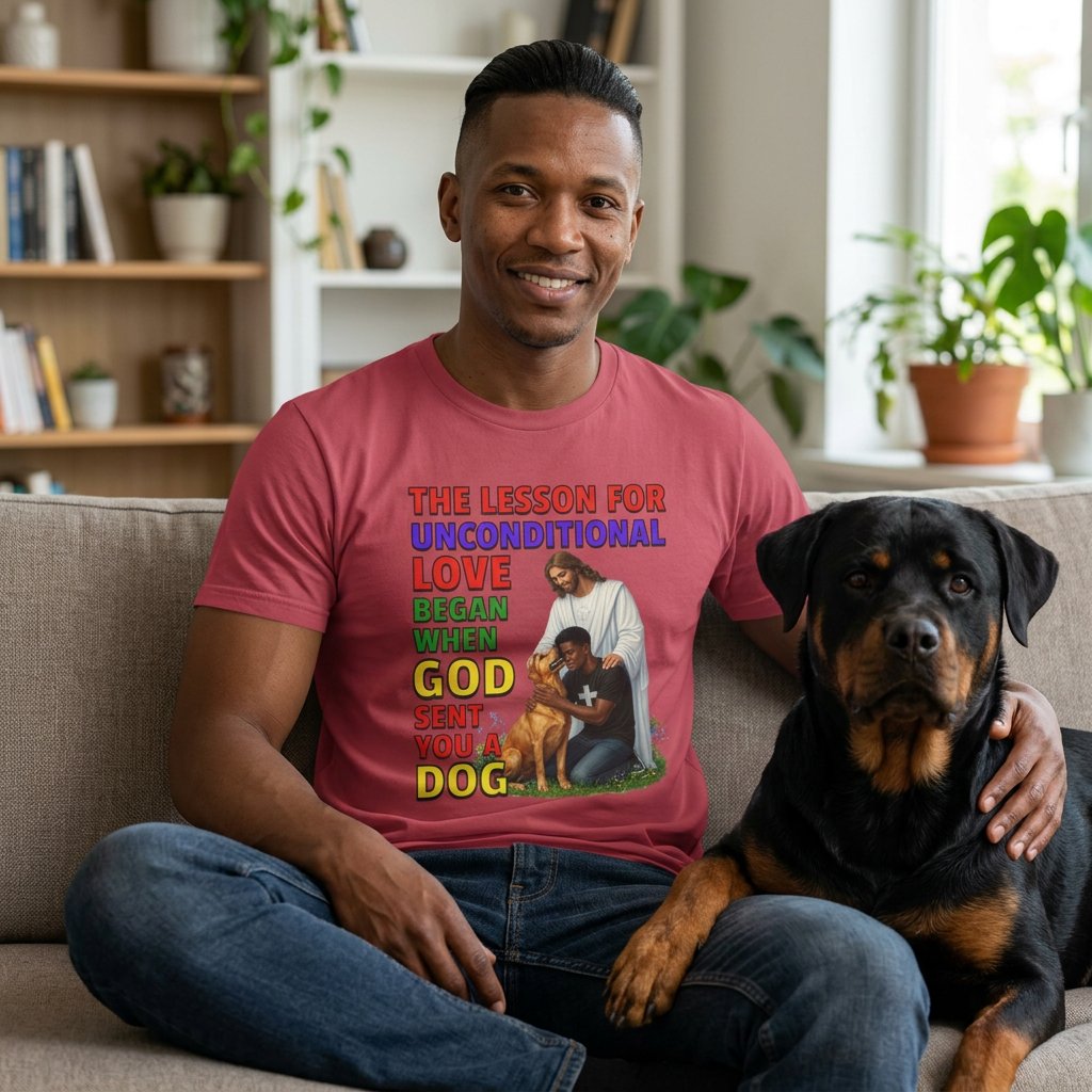 God Sent You A Dog - Boys / Men - 2A. Inspirational - Dog Lovers T-shirt