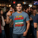 "If You Know Me, Rational": Funny Comic-Style Graphic Tee Shirt V2