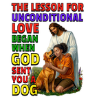 God Sent You A Dog - Young Woman-1D. Inspirational - Dog Lovers T-shirt